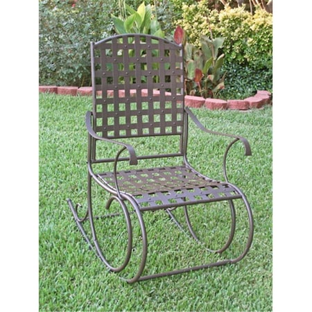 International Caravan 3558 Santa Fe Iron Nailhead Rocker 3558-RT-BN